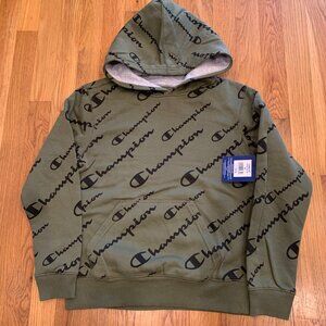 NWT Champion Hoodie Olive Boys MEDIUM